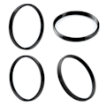 Pikkukuva 2 / 5: Vaihesovitin M39-objektiiville M42:een 39 mm - 42 mm sovitinrengas Musta Houkutteleva muotoilu