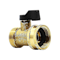 Miniatyrbillede 2 af 4: Messinghavehane til haveslange, 3/4'' gevindkugleventil afbryder slange adapter 2 pak Crjjkoy