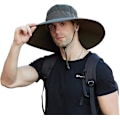 Pikkukuva 1 / 5: Super Laaja Reuna Bucket Hat Upf50+ Vedenkestävä Aurinkohattu Kalastukseen Vaellukseen Leirintään C04*army Green