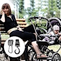Miniatyrbillede 5 af 5: 4 Styk Barnevognskroge Buggy Kroge Taskekroge Fastgør Dine Indkøbsposer Sikkert