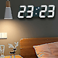 Miniatyrbild 1 av 5: Stor 3D LED Digital Väggklocka