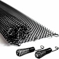 Miniatyrbillede 2 af 5: 2 stk. Legendflame Pejs Mesh Skærmgardin Brede Paneler Sort Mat Have Hjemmeforbedring Opvarmning Køling Luft Ovne Døre 20inches