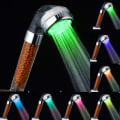 Miniatyrbilde 1 av 5: Dusjhode med filter - 7 fargeendrende LED-lys, lavt trykk, vannsparing, temperaturkontroll, vannsprinkler