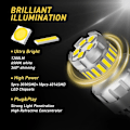 Miniatyrbilde 4 av 5: 7443 LED-pære Bremslys Blinklys 6500k Super Lys Baklys