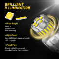 Miniatyrbillede 4 af 5: 7443 LED Pære Brems- og Blinklys 6500k Super Lys Baglygte