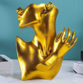 Miniatyrbillede 1 af 5: Resin Smykke Mannequin Bust Display Halskæde Ørestik