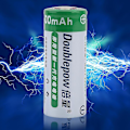 Miniatyrbillede 1 af 5: Doublepow 5500mAh 3.7V Genopladeligt Batteri 26650 Li-ion