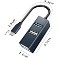 Miniatyrbild 2 av 8: Usb Hub Laddare Typ c Usb Hub 4 Portar Multifunktionsadapter
