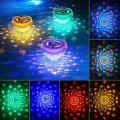 Miniatyrbillede 5 af 5: Badekar Disco Lys Vandtæt Led Badelys Rgb Flydende Under Vand Disco Lys Til Badetid, Damme, Pools Party (1 Stk, Blå)