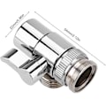 Miniatyrbillede 2 af 5: Vandhaneomlederventil, Badeværelsesvask Vandhane Messing Omleder Vandhane Adapter Vandhane Slangekobling