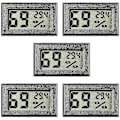 Miniatyrbillede 1 af 4: 5-pak Mini Hygrometer Lille Digital Termometer Hygrometer Lcd Skærm Indendørs