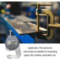 Miniatyrbild 3 av 5: Digital Tjockleksmätare, 0-12,7 mm LCD-Display Digital Mätare, Inbyggd Elektronisk Mikrometer Tjocklek Båge För Digital Display Läder Tyg Tjocklek