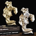 Miniatyrbillede 3 af 5: Figur Statue Harpiks Håndværk Ornament Stue Soveværelse Butik Cafe Dekoration Glod