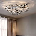 Miniatyrbillede 1 af 5: 80cm Loftlampe LED Krystal Rustfrit Stål Moderne 220-240v