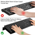 Miniatyrbilde 3 av 5: Akryl Stativ for Datamaskin Tastatur, Tastaturheving Tilt Løft, Tastaturholder for Skrivebord, Skrivebord Tastatur Løfter