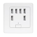 Pikkukuva 1 / 2: USB Universaali Seinäpistorasia 6 Porttia 4A Latauspaneeli Nopea