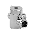 Miniatyrbilde 4 av 4: Chrome 3-veis T-adapter Vannventil Diverter Separator