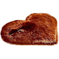 Miniatyrbild 1 av 4: Vintermatta Solid Färg Ull Imitation Hjärta Form Kärlek Plysch Deko Vardagsrum Bord Soffa
