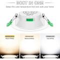 Miniatyrbillede 3 af 4: 12 stk. 7W Hvid LED Nedhængte Loftlamper Slanke Spotlys dm.17