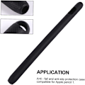 Miniatyrbillede 5 af 8: 2 stk. Stylus Pencil Case Sort Silikone Stylus Sleeve Pencil Case 1. generations Stylus Sleeve