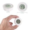 Miniatyrbillede 4 af 4: 3 stk. Mini Rundt Hygrometer Termometer Digital LCD Skærm Måler Måler Indendørs Gave