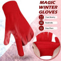 Miniatyrbilde 4 av 5: 4 Par Magiske Vinterhansker Unisex Hansker Strikket Elastiske Votter Bulk Full Finger Varme Hansker For Menn Kvinner Sport