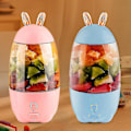 Miniatyrbilde 4 av 5: Bærbar Blender med Fire Blader, 330ml, Slitesterk Saftkopp