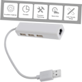 Miniatyrbild 7 av 8: 1 st USB-omvandlare Hub Nätverksport USB-datoradapter