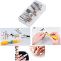 Miniatyrbild 5 av 5: Praktiska Nagelförlängningstips Aluminiumformguide Återanvändbar Formguide Bärbar Akryl Fransk Nagelkonstformer