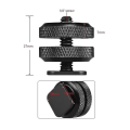 Miniatyrbillede 2 af 2: Kamera Hotsko Montering Tripod Skrue Adapter Blitzsko Montering Til Kamera Rig (2 stk., sort)
