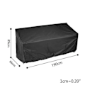 Pikkukuva 3 / 5: 210D Puutarhapenkin Peite Vedenpitävä UV-Suoja 134x66x89cm