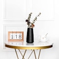 Miniatyrbillede 2 af 5: Keramisk Vase - Blomstervase Stil Til Moderne Bordhylde Hjemmeindretning