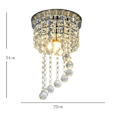 Pikkukuva 4 / 5: 20 cm LED-kristallikattokruunu