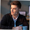 Miniatyrbillede 8 af 8: Professionel Headset Enkelt-øre Trådløse Ørepropper Støjreducerende Høretelefoner LED Display Boks