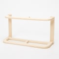 Miniatyrbillede 4 af 4: 2 stk. Væghængt Foldbar Dobbeltlags Kreativ Slippers Holder Organizer Opbevaringshylde Stativ