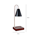 Miniatyrbillede 4 af 5: Tidstyret Dæmpbar Trævokslampe Aromaterapi Natbordlampe