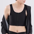 Miniatyrbillede 3 af 4: Kvindes Brystbinder Stærk Elastisk Bånd Tanktop Shapewear Åndbar Toppe Til Tomboy Trans Lesbisk Black