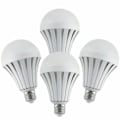 Miniatyrbillede 1 af 5: 4 Pak Nødlys Genopladelige Led Lys Med Batteribackup, Led Pærer