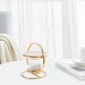 Miniatyrbillede 6 af 8: Aromaterapi lysestageholder med jernstativ og keramisk oliediffuser