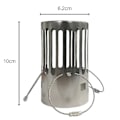 Miniatyrbilde 3 av 4: Titanium Pipetilbehør Teltovn Pipe 2.5|3M Teltovn Perspektiv Sidepanel Pipehette Campingtilbehør Bærbar Matlaging Titanium -3m