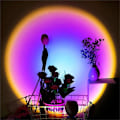 Miniatyrbilde 1 av 5: Regnbue Solnedgangsprosjektor Rgb Atmosfære Led Nattelys Hjem