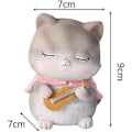 Miniatyrbilde 4 av 4: Kattfigurer Bildekorasjon Katt Bobble Head Håndverk Ornamenter Kaketilbehør Harpiks Katt