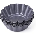 Miniatyrbillede 1 af 4: Mini Tarteforme 12 Pak Kulstofstål Runde Non-stick