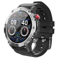 Miniatyrbillede 2 af 5: Bluetooth Opkalds Smartwatch Udendørs Tre-Proof Stemmeassistent Vandafvisende Hjertefrekvens 1.32-tommer Ur Black