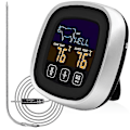 Miniatyrbild 5 av 5: Digital Kötttermometer Kök, Stektermometer, Grilltermometer, Digital Termometer Med LCD-Timer, Temperaturgivare För Ugn Kött Ugn Mat