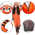 Miniatyrbillede 4 af 5: Turning Red Børne Fancy Up Jumpsuit Performance Kostume
