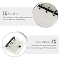Miniatyrbillede 5 af 5: 1 Sæt Mini Memo Pads Notesbog Håndbog Med Rutepapir Indvendigt Transparent Omslag