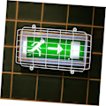Miniatyrbild 3 av 8: Nödljus Skyltskydd Metalltrådsskydd Skyddande Metallskydd för Väggmonterade Nödljus
