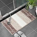 Miniatyrbillede 1 af 3: Chenille Badeværelsesmåtte, Absorberende, Skridsikker, Fløjlsblød Gradient Brown 45*65CM