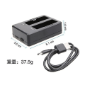 Miniatyrbillede 4 af 5: Actionkamera Batterilader med Dobbelt Slots Tilbehør